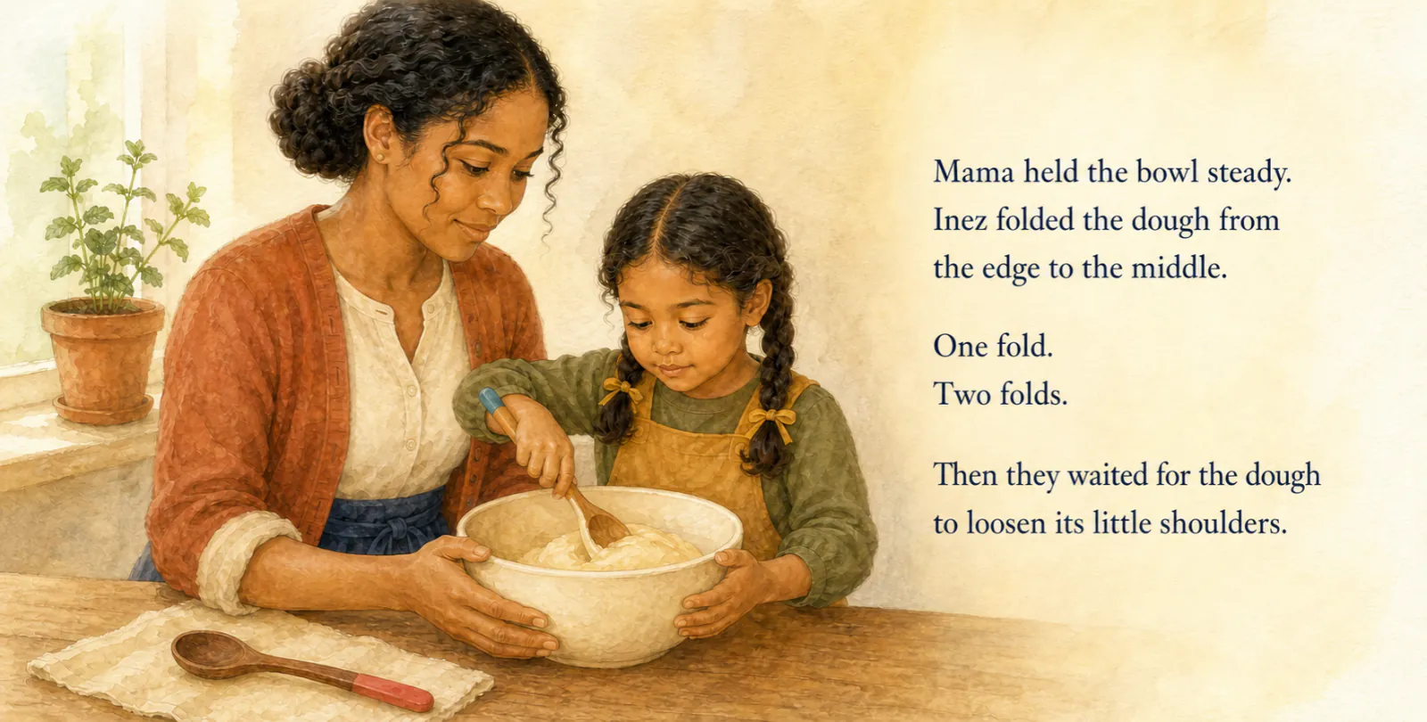Personalized duo storybook spread illustrating Both get a real job from The Team-Up