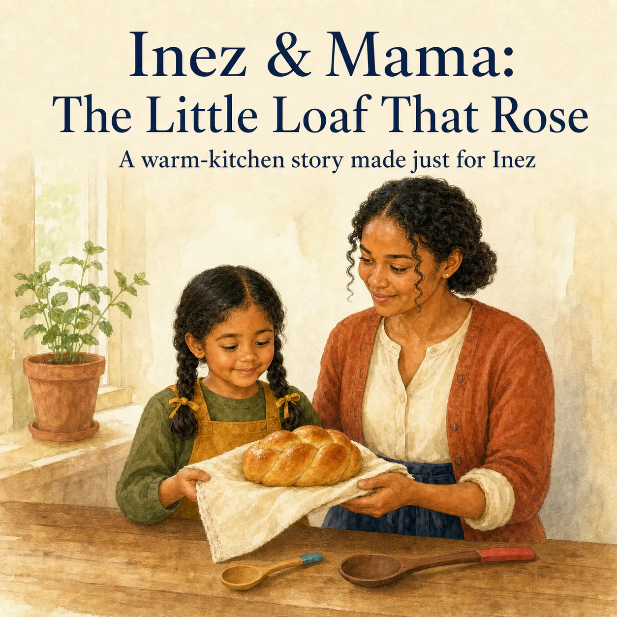 Personalized children's book cover for The Team-Up in Watercolor style