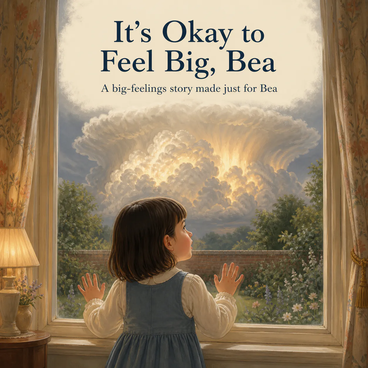 Personalized book cover for It's Okay to Feel Big — Classic in Classic Storybook illustration style