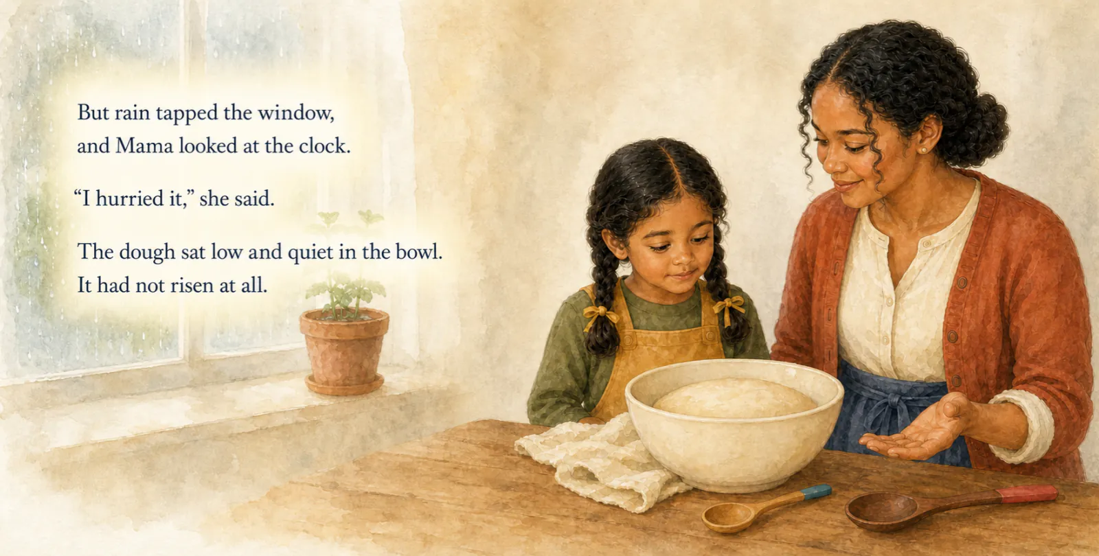 Personalized duo storybook spread illustrating It goes wrong from The Team-Up