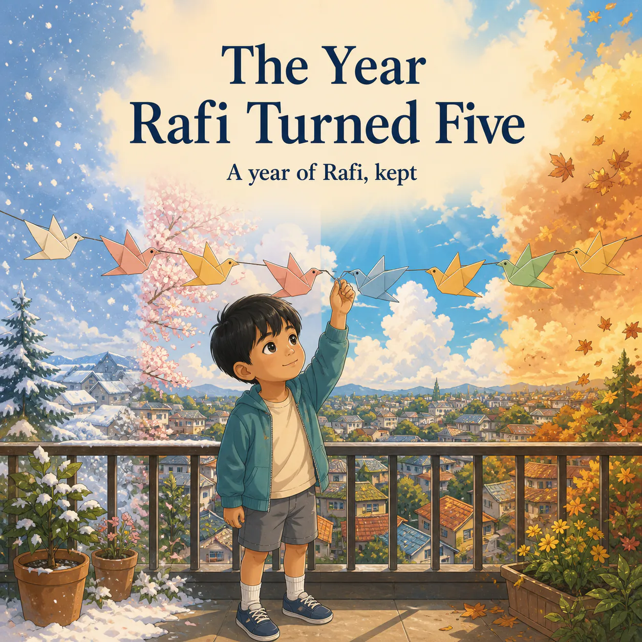 Personalized book cover for The Year You Turned [Age] — anime in Anime illustration style